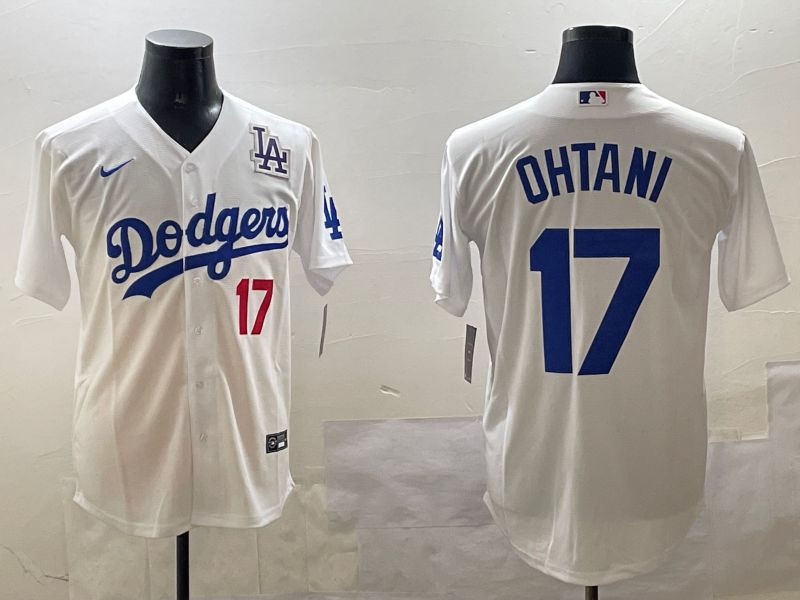 Men Los Angeles Dodgers #17 Ohtani White Game 2025 Nike MLB Jersey style 03096->los angeles dodgers->MLB Jersey
